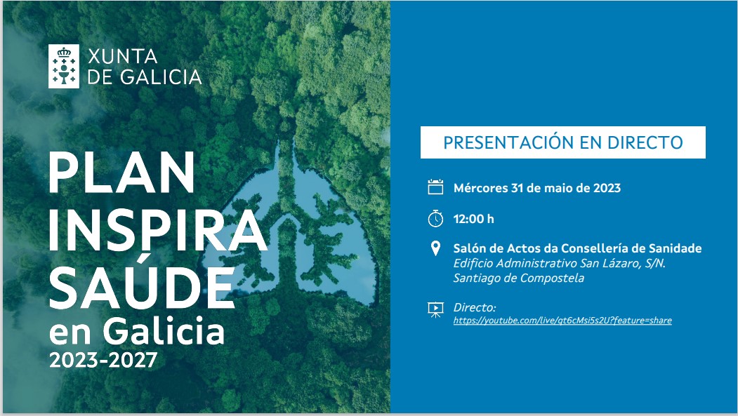 Conéctache en directo á Presentación do Plan Inspira Saúde en Galicia 2023-2027